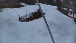 Spodní část sjezdovky skiareálu Karolinka