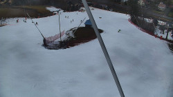 Spodní část sjezdovky skiareálu Karolinka