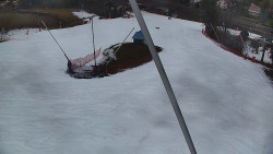 Spodní část sjezdovky skiareálu Karolinka