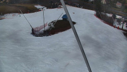 Spodní část sjezdovky skiareálu Karolinka