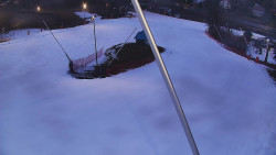 Spodní část sjezdovky skiareálu Karolinka