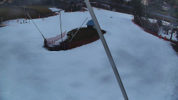 Spodní část sjezdovky skiareálu Karolinka