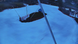 Spodní část sjezdovky skiareálu Karolinka