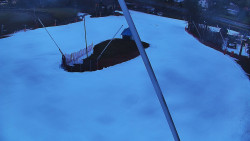 Spodní část sjezdovky skiareálu Karolinka