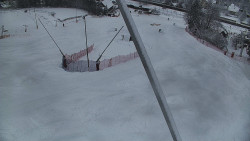 Spodní část sjezdovky skiareálu Karolinka