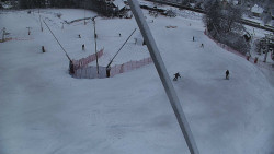 Spodní část sjezdovky skiareálu Karolinka