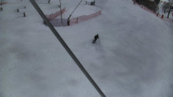 Spodní část sjezdovky skiareálu Karolinka