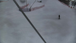 Spodní část sjezdovky skiareálu Karolinka