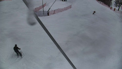 Spodní část sjezdovky skiareálu Karolinka