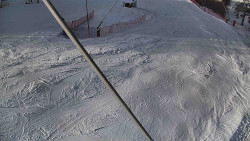 Spodní část sjezdovky skiareálu Karolinka