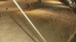 Spodní část sjezdovky skiareálu Karolinka