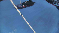 Spodní část sjezdovky skiareálu Karolinka