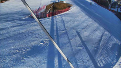 Spodní část sjezdovky skiareálu Karolinka