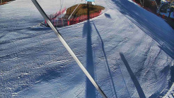 Spodní část sjezdovky skiareálu Karolinka