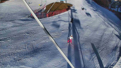 Spodní část sjezdovky skiareálu Karolinka