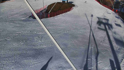 Spodní část sjezdovky skiareálu Karolinka