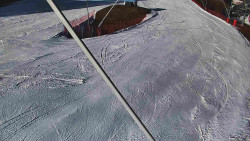 Spodní část sjezdovky skiareálu Karolinka