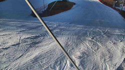 Spodní část sjezdovky skiareálu Karolinka