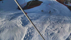 Spodní část sjezdovky skiareálu Karolinka