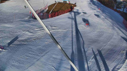 Spodní část sjezdovky skiareálu Karolinka