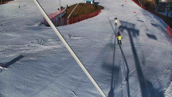 Spodní část sjezdovky skiareálu Karolinka