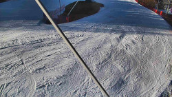 Spodní část sjezdovky skiareálu Karolinka