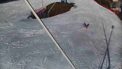 Spodní část sjezdovky skiareálu Karolinka