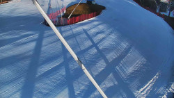 Spodní část sjezdovky skiareálu Karolinka