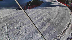 Spodní část sjezdovky skiareálu Karolinka