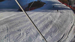 Spodní část sjezdovky skiareálu Karolinka