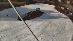 Spodní část sjezdovky skiareálu Karolinka