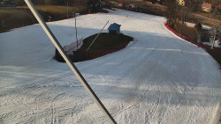 Spodní část sjezdovky skiareálu Karolinka