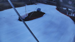 Spodní část sjezdovky skiareálu Karolinka