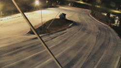 Spodní část sjezdovky skiareálu Karolinka