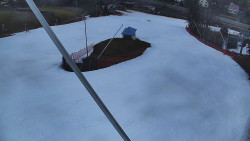 Spodní část sjezdovky skiareálu Karolinka