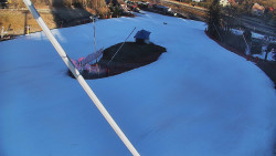 Spodní část sjezdovky skiareálu Karolinka