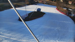 Spodní část sjezdovky skiareálu Karolinka