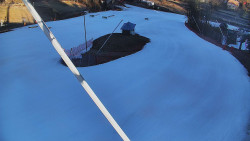 Spodní část sjezdovky skiareálu Karolinka