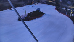 Spodní část sjezdovky skiareálu Karolinka