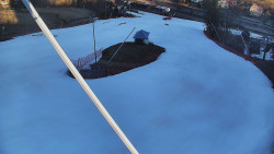 Spodní část sjezdovky skiareálu Karolinka