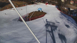 Spodní část sjezdovky skiareálu Karolinka