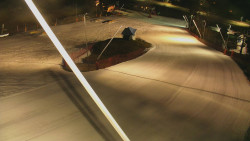 Spodní část sjezdovky skiareálu Karolinka