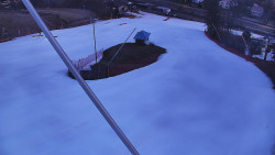 Spodní část sjezdovky skiareálu Karolinka