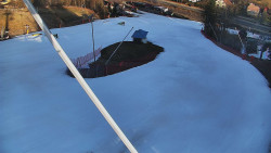 Spodní část sjezdovky skiareálu Karolinka