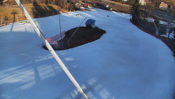 Spodní část sjezdovky skiareálu Karolinka