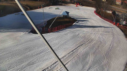 Spodní část sjezdovky skiareálu Karolinka