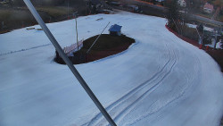 Spodní část sjezdovky skiareálu Karolinka