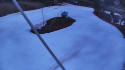 Spodní část sjezdovky skiareálu Karolinka