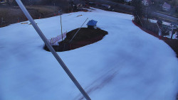 Spodní část sjezdovky skiareálu Karolinka