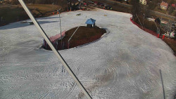 Spodní část sjezdovky skiareálu Karolinka